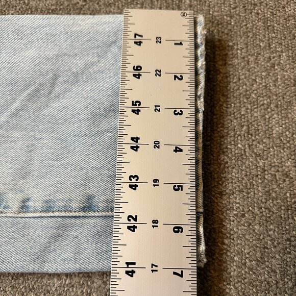 Rolla's Classic Straight Regular Fit Denim Jeans Light Wash Distressed Size  27 - Picture 8 of 8